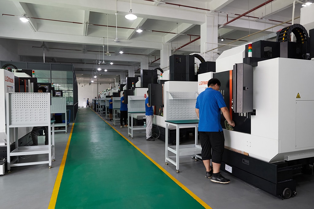 3 axis,4 axis, and 5 axis CNC Machining workshop of CNC Production Machining 